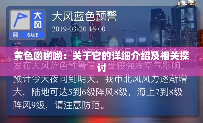 黄色哟哟哟：关于它的详细介绍及相关探讨