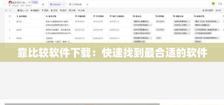 靠比较软件下载：快速找到最合适的软件