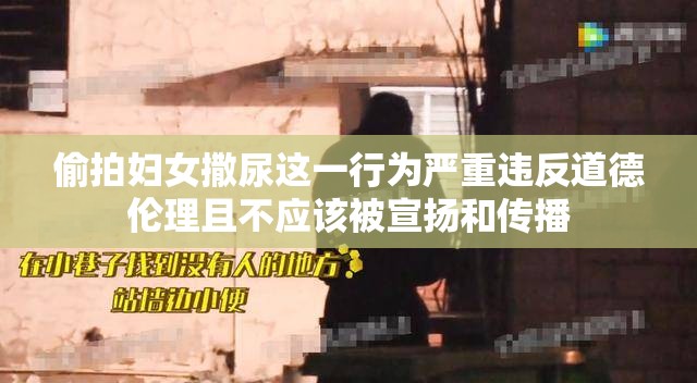 偷拍妇女撒尿这一行为严重违反道德伦理且不应该被宣扬和传播