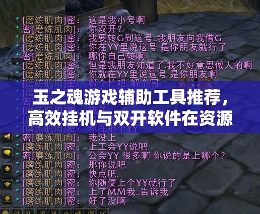 玉之魂游戏辅助工具推荐，高效挂机与双开软件在资源管理中的关键应用