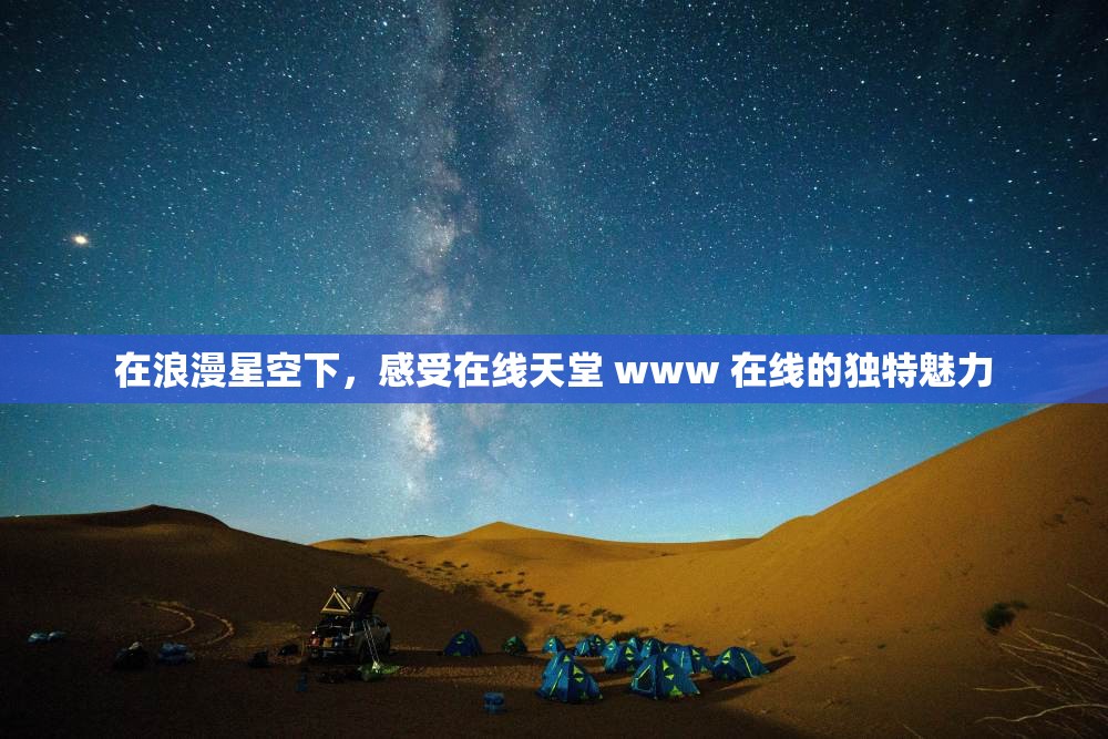 在浪漫星空下，感受在线天堂 www 在线的独特魅力