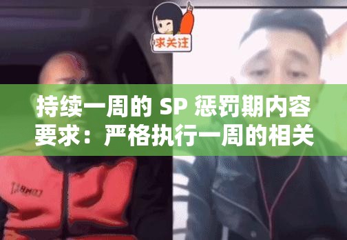 持续一周的 SP 惩罚期内容要求：严格执行一周的相关规定