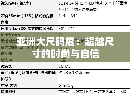 亚洲大尺码度：超越尺寸的时尚与自信