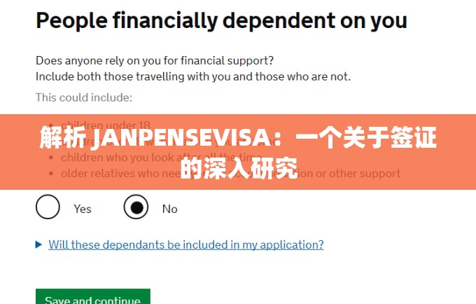 解析 JANPENSEVISA：一个关于签证的深入研究