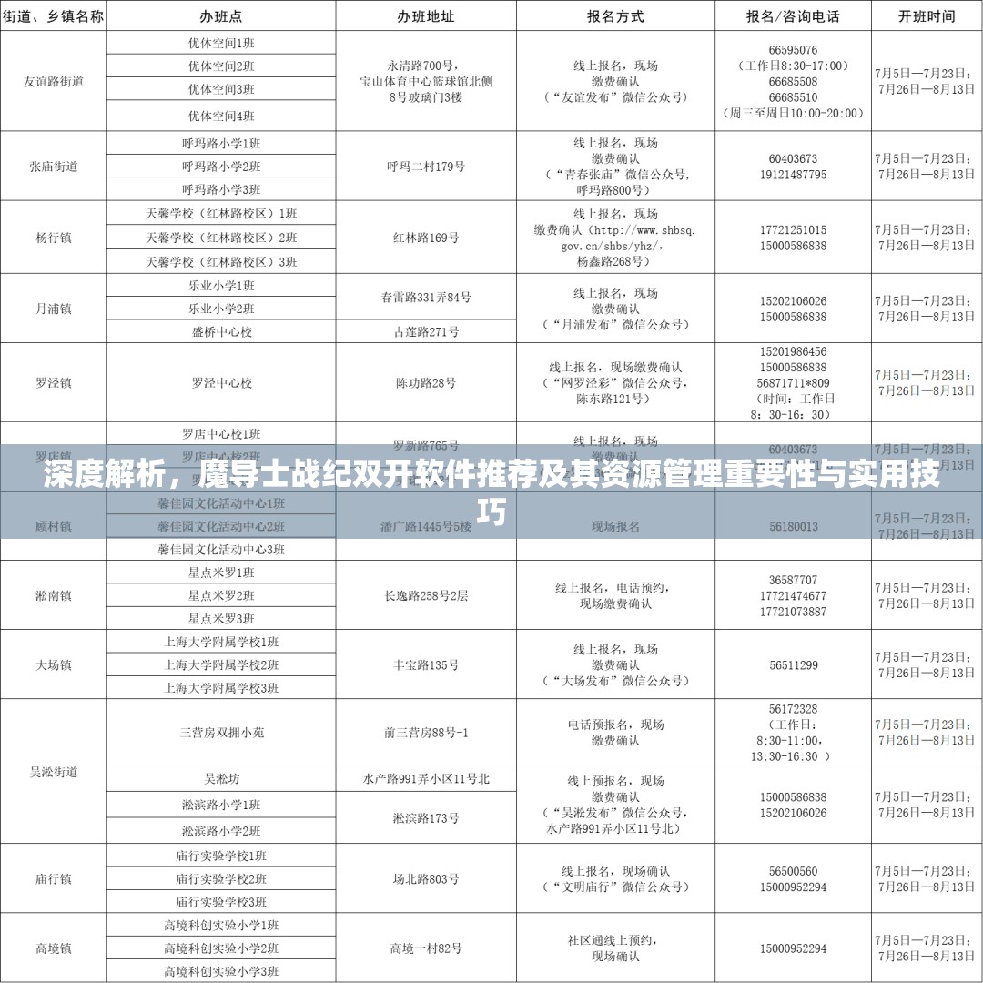 深度解析，魔导士战纪双开软件推荐及其资源管理重要性与实用技巧