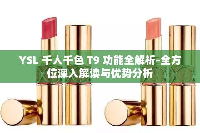 YSL 千人千色 T9 功能全解析-全方位深入解读与优势分析