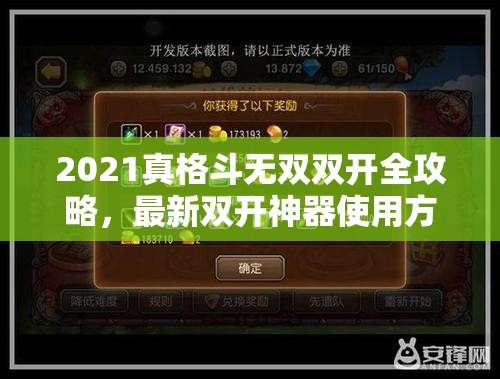 2021真格斗无双双开全攻略，最新双开神器使用方法与技巧大揭秘