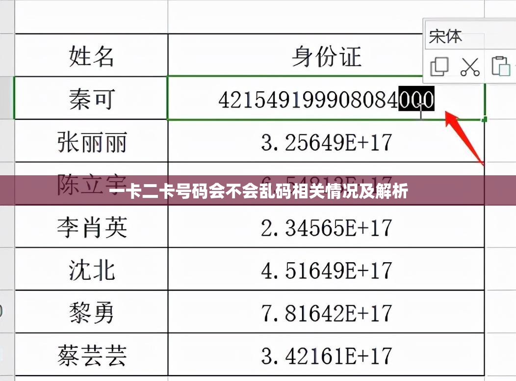 一卡二卡号码会不会乱码相关情况及解析