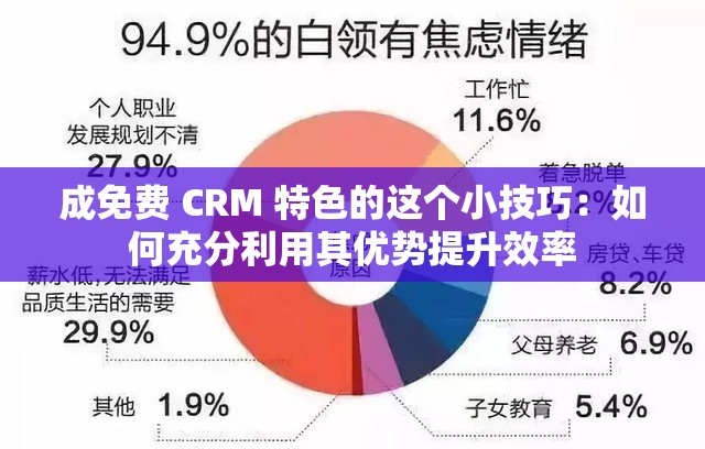 成免费 CRM 特色的这个小技巧：如何充分利用其优势提升效率