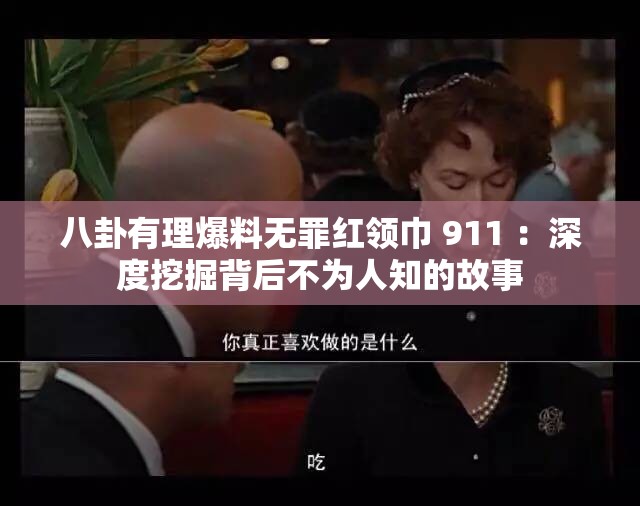 八卦有理爆料无罪红领巾 911 ：深度挖掘背后不为人知的故事