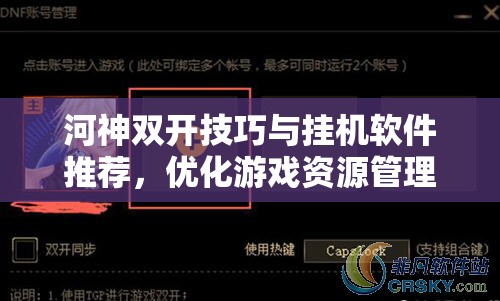 河神双开技巧与挂机软件推荐，优化游戏资源管理的高效策略