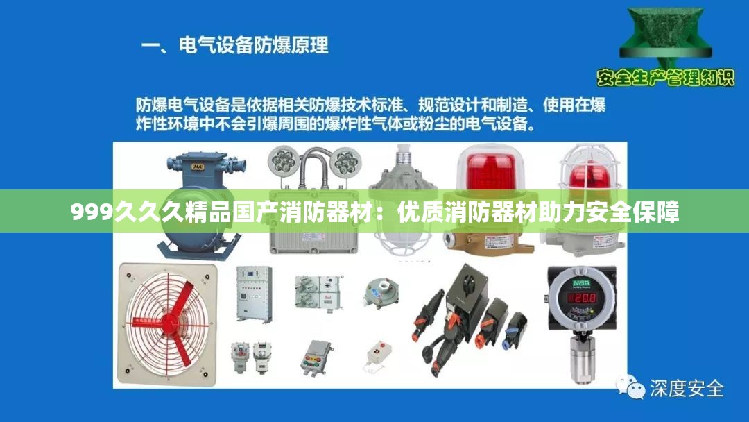 999久久久精品国产消防器材：优质消防器材助力安全保障