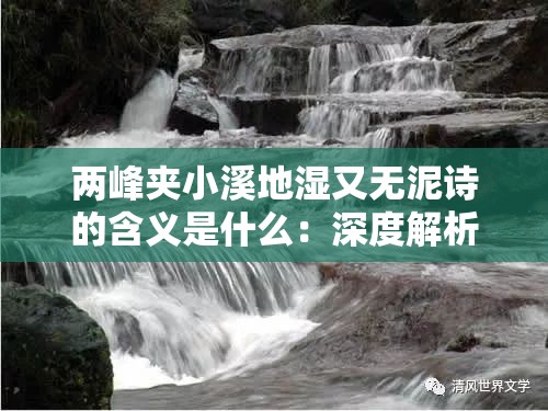 两峰夹小溪地湿又无泥诗的含义是什么：深度解析与探讨