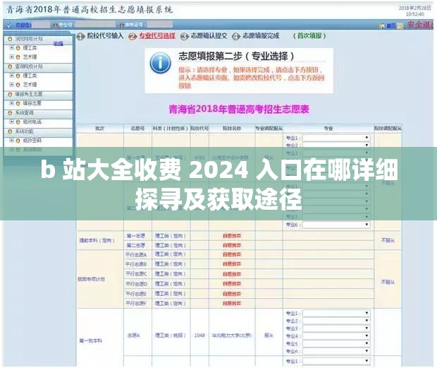 b 站大全收费 2024 入口在哪详细探寻及获取途径