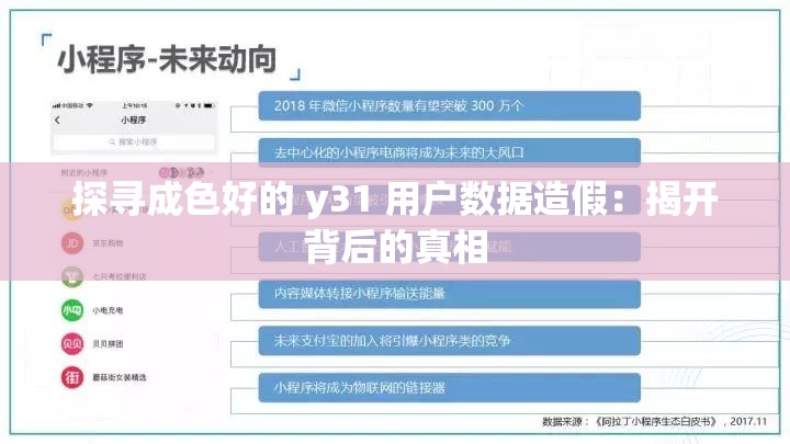探寻成色好的 y31 用户数据造假：揭开背后的真相