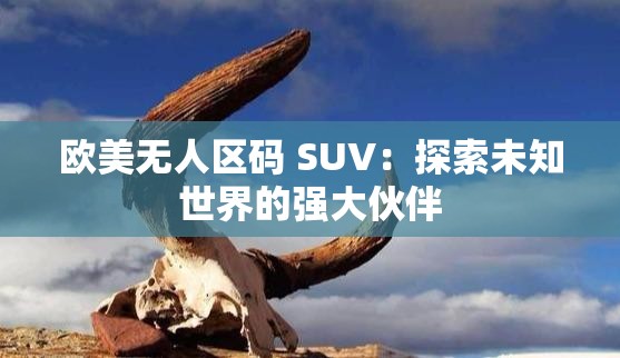 欧美无人区码 SUV：探索未知世界的强大伙伴