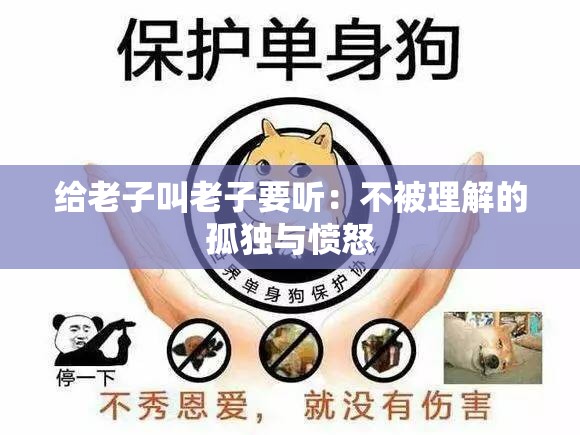 给老子叫老子要听：不被理解的孤独与愤怒