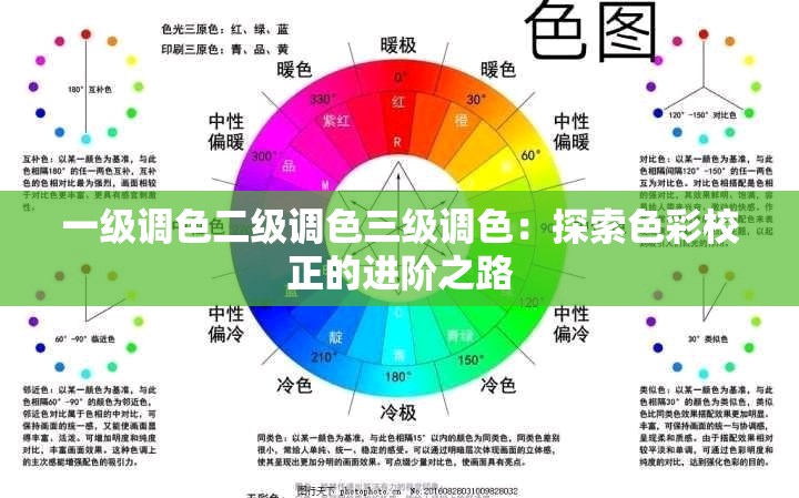 一级调色二级调色三级调色：探索色彩校正的进阶之路