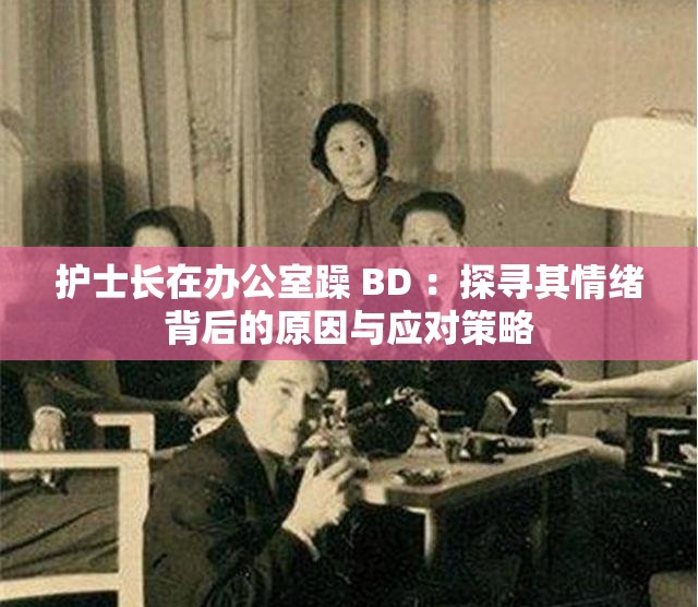 护士长在办公室躁 BD ：探寻其情绪背后的原因与应对策略