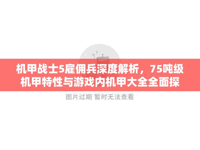 机甲战士5雇佣兵深度解析，75吨级机甲特性与游戏内机甲大全全面探秘