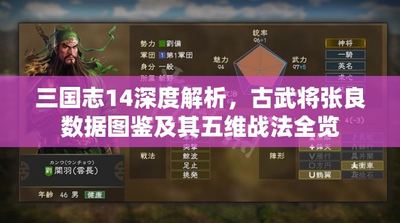 三国志14深度解析，古武将张良数据图鉴及其五维战法全览