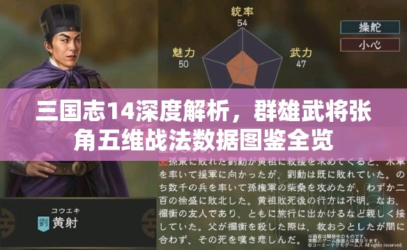 三国志14深度解析，群雄武将张角五维战法数据图鉴全览