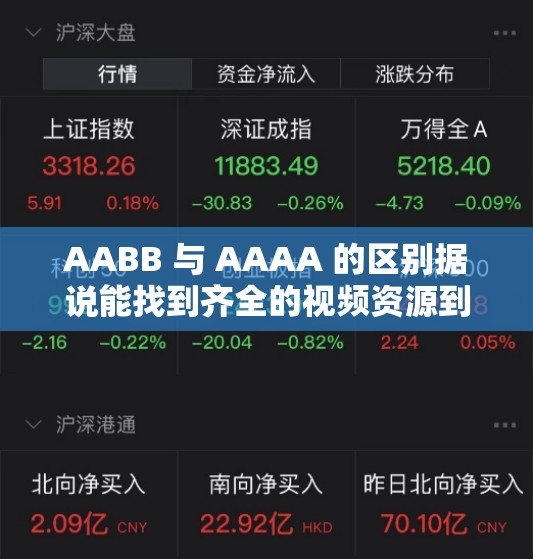 AABB 与 AAAA 的区别据说能找到齐全的视频资源到底有何不同全面解析