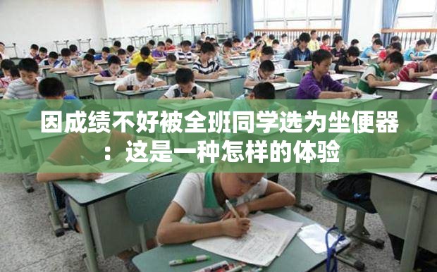 因成绩不好被全班同学选为坐便器：这是一种怎样的体验