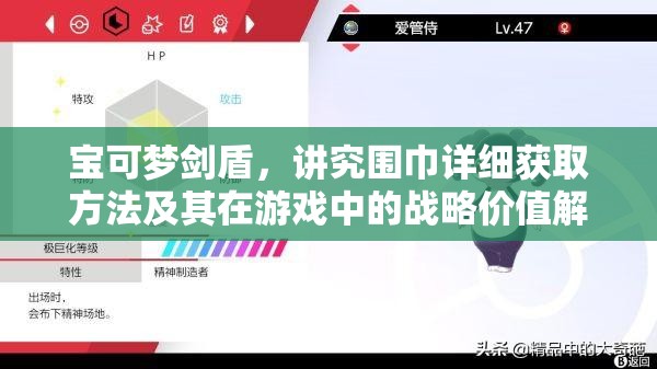 宝可梦剑盾，讲究围巾详细获取方法及其在游戏中的战略价值解析