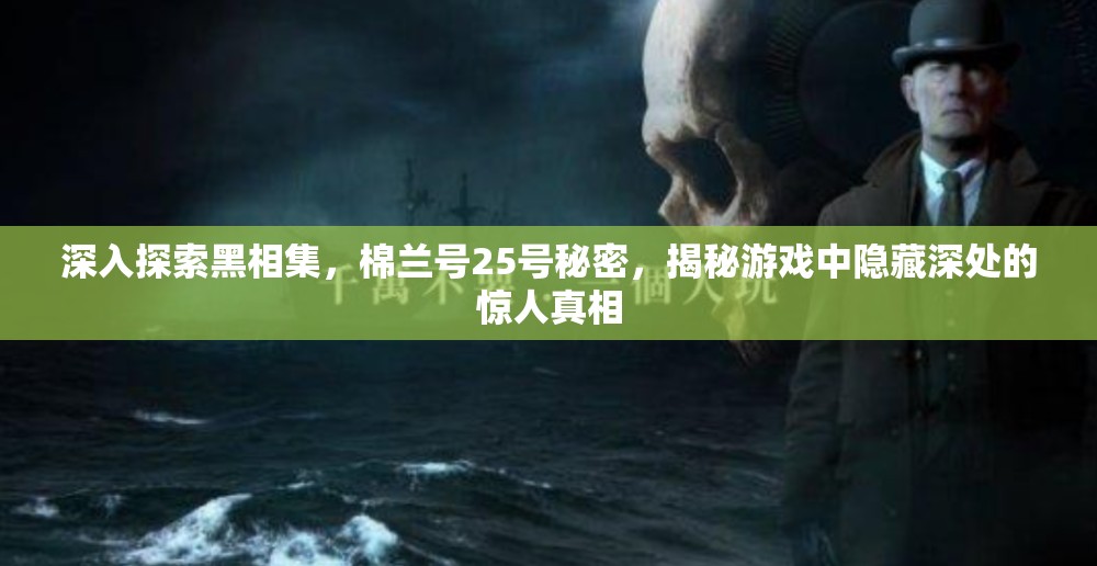 深入探索黑相集，棉兰号25号秘密，揭秘游戏中隐藏深处的惊人真相