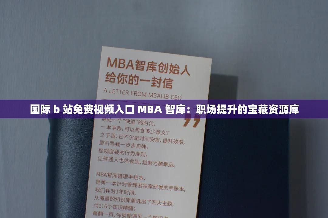 国际 b 站免费视频入口 MBA 智库：职场提升的宝藏资源库