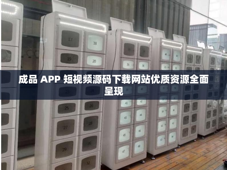 成品 APP 短视频源码下载网站优质资源全面呈现