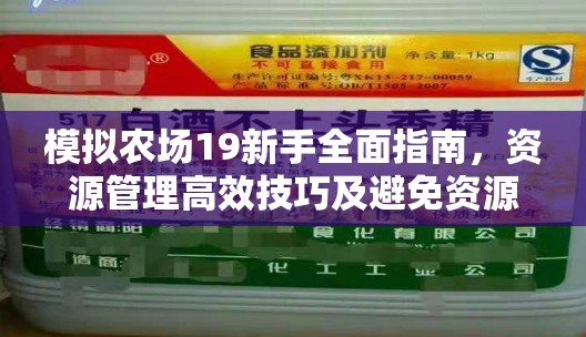 模拟农场19新手全面指南，资源管理高效技巧及避免资源浪费的实用策略