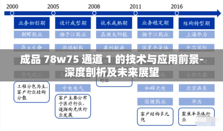 成品 78w75 通道 1 的技术与应用前景-深度剖析及未来展望