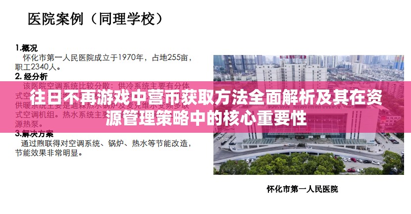 往日不再游戏中营币获取方法全面解析及其在资源管理策略中的核心重要性