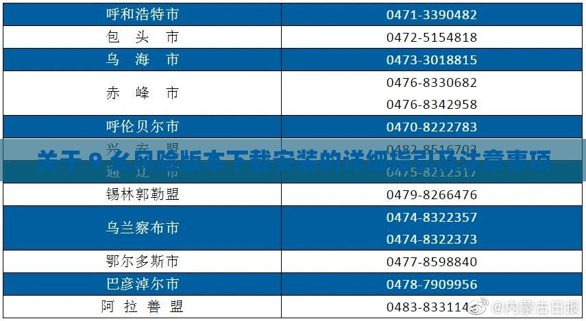 关于 9 幺风险版本下载安装的详细指引及注意事项