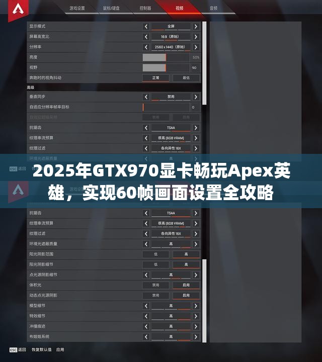 2025年GTX970显卡畅玩Apex英雄，实现60帧画面设置全攻略