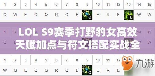 LOL S9赛季打野豹女高效天赋加点与符文搭配实战全攻略