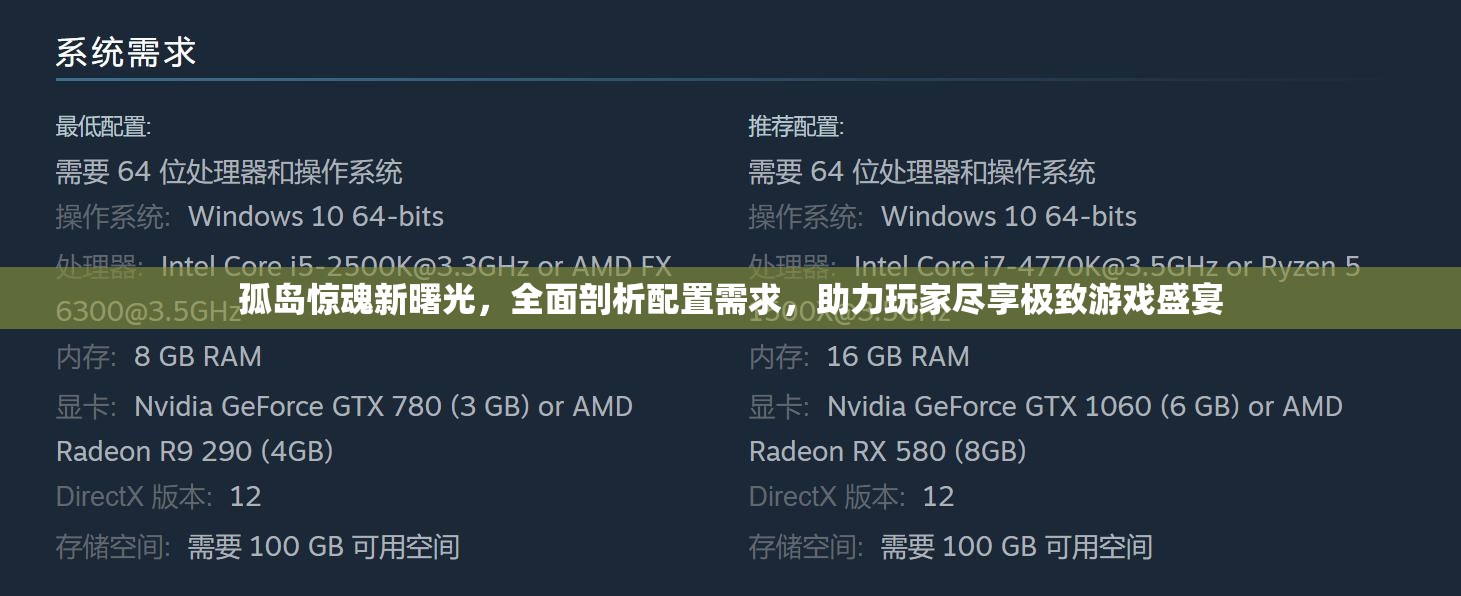 孤岛惊魂新曙光，全面剖析配置需求，助力玩家尽享极致游戏盛宴