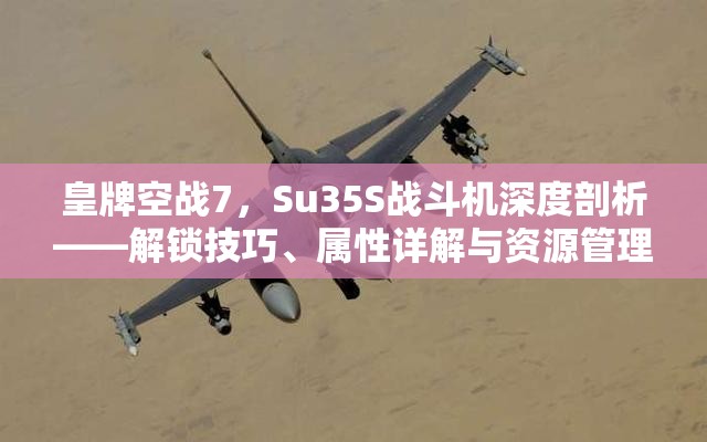 皇牌空战7，Su35S战斗机深度剖析——解锁技巧、属性详解与资源管理策略