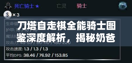 刀塔自走棋全能骑士图鉴深度解析，揭秘奶爸全能骑士的技能属性与特点