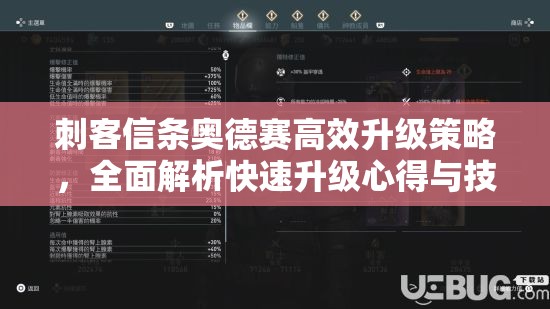 刺客信条奥德赛高效升级策略，全面解析快速升级心得与技巧