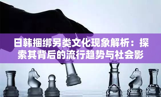 日韩捆绑另类文化现象解析：探索其背后的流行趋势与社会影响