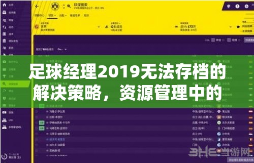 足球经理2019无法存档的解决策略，资源管理中的重要性及高效应用方法