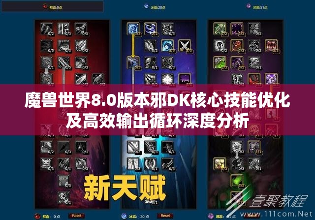 魔兽世界8.0版本邪DK核心技能优化及高效输出循环深度分析