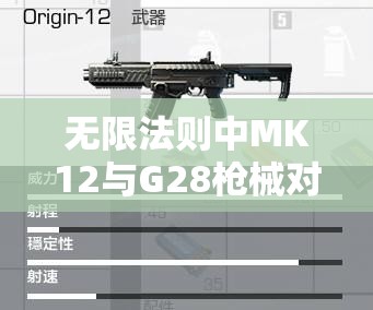 无限法则中MK12与G28枪械对比，资源管理、高效使用策略及避免浪费方法