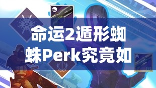 命运2遁形蜘蛛Perk究竟如何？隐士Perk伤害输出详解揭秘？