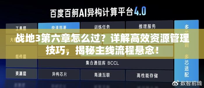 战地3第六章怎么过？详解高效资源管理技巧，揭秘主线流程悬念！