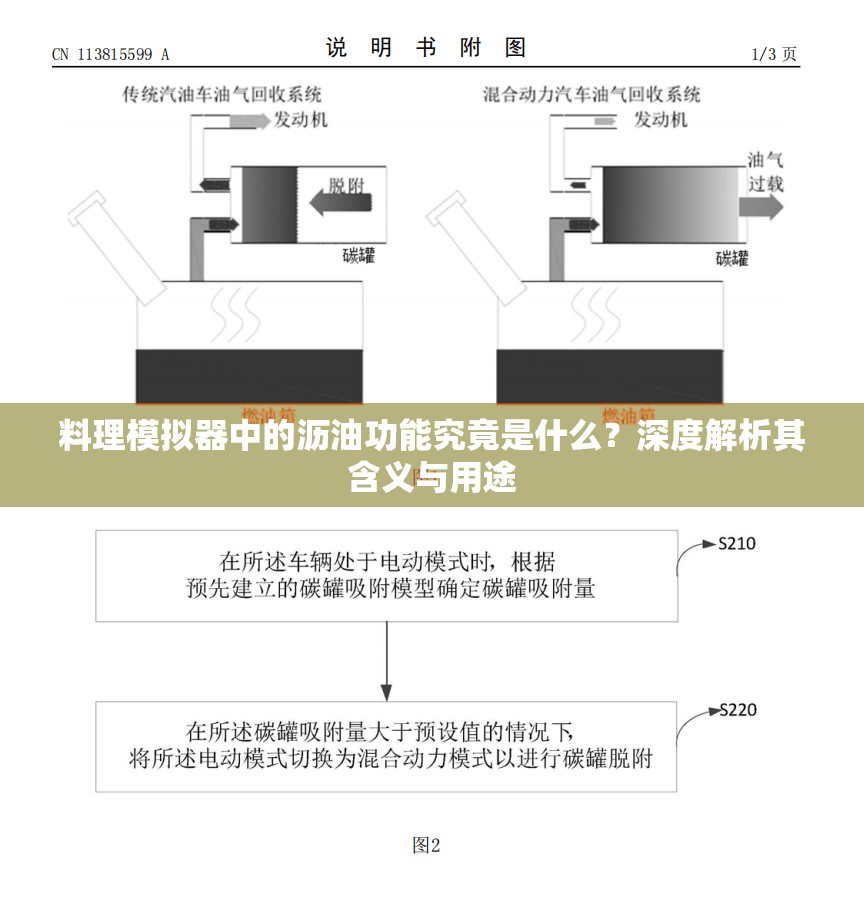 料理模拟器中的沥油功能究竟是什么？深度解析其含义与用途