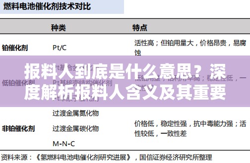 报料人到底是什么意思？深度解析报料人含义及其重要作用